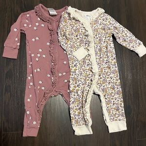 6-9 months girly girl sleepers